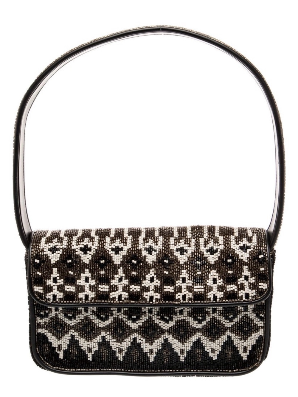 STAUD Tommy Beaded Shoulder Bag